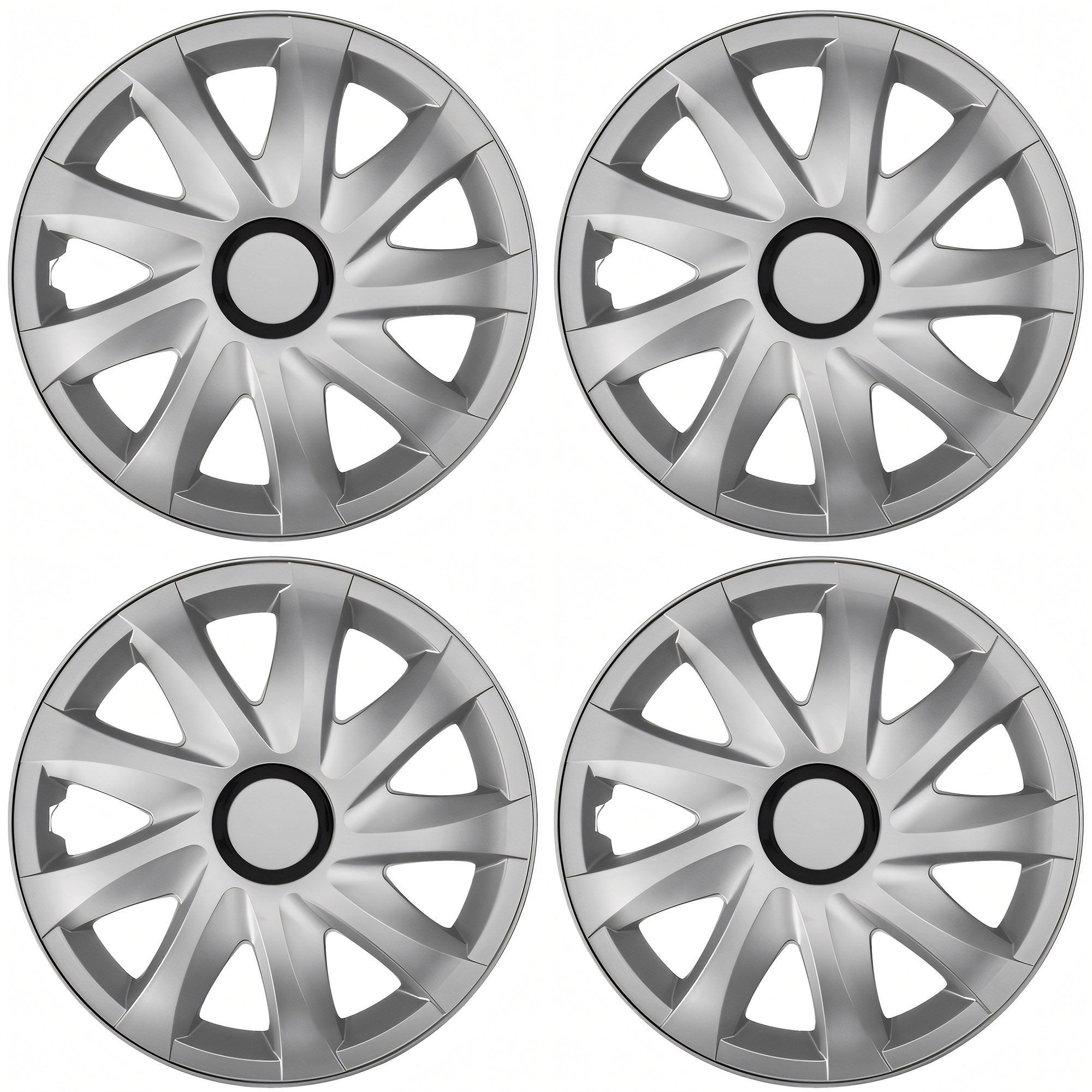 NRM Radzierblende KANDO 13 Zoll – Silber – 4er Set