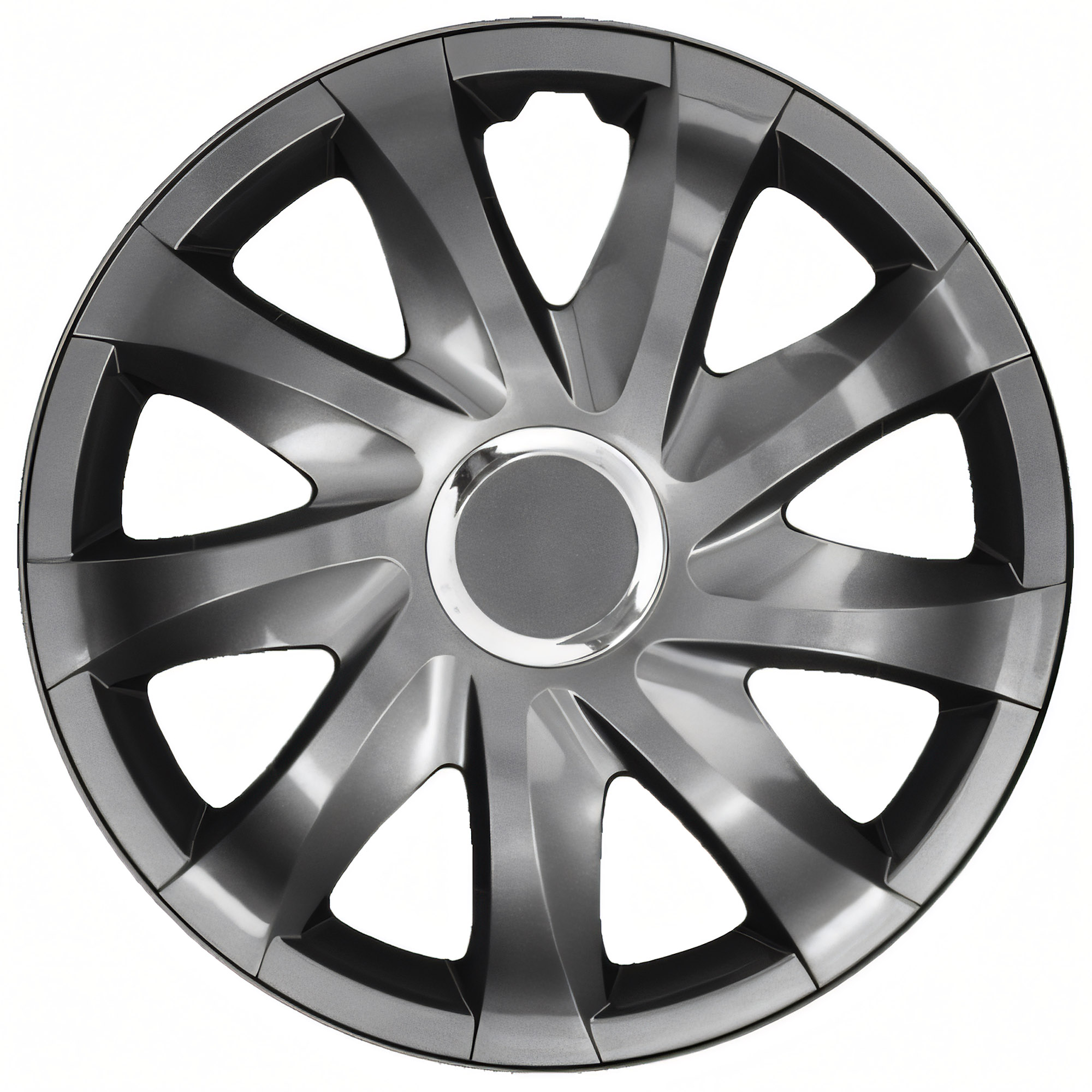 NRM Radzierblende DRIFT 13 Zoll – Graphit glänzend – 4er Set