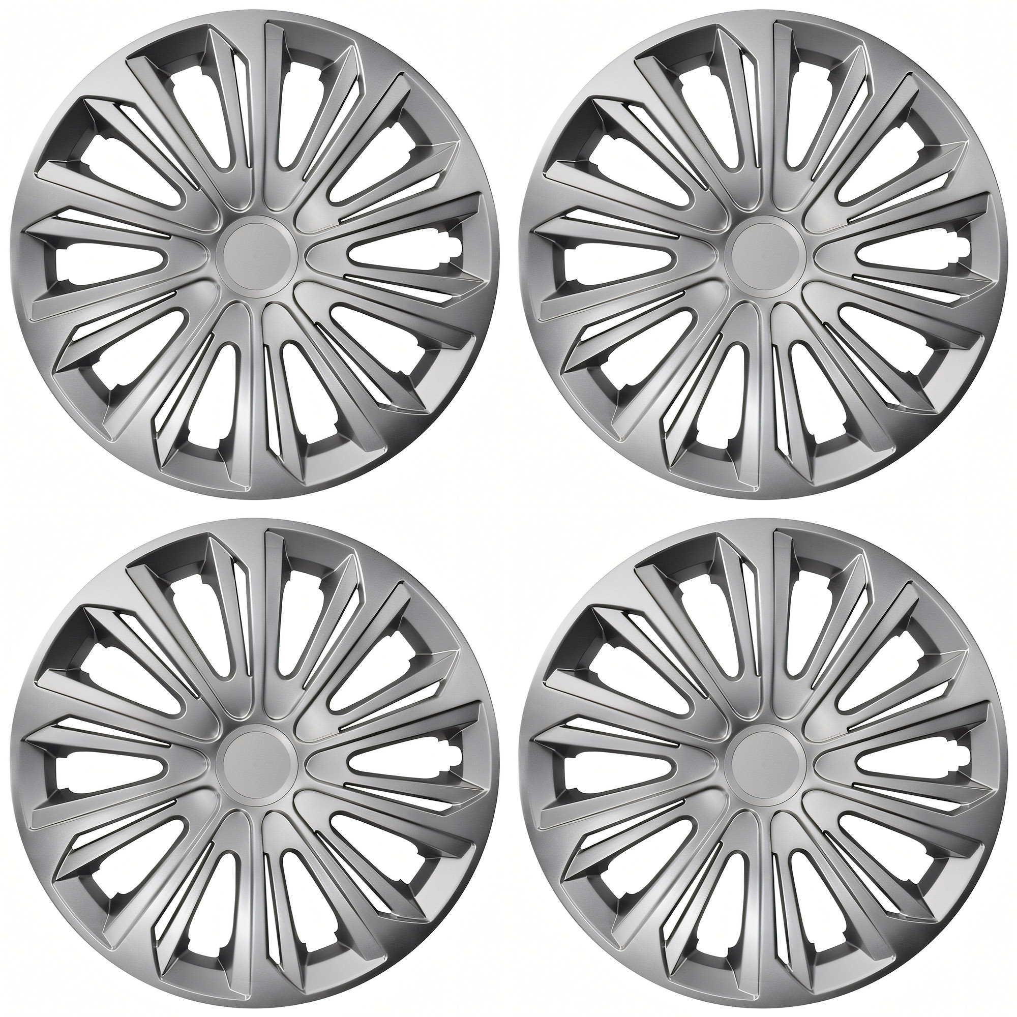NRM Radzierblende STRONG 14 Zoll – Silber – 4er Set