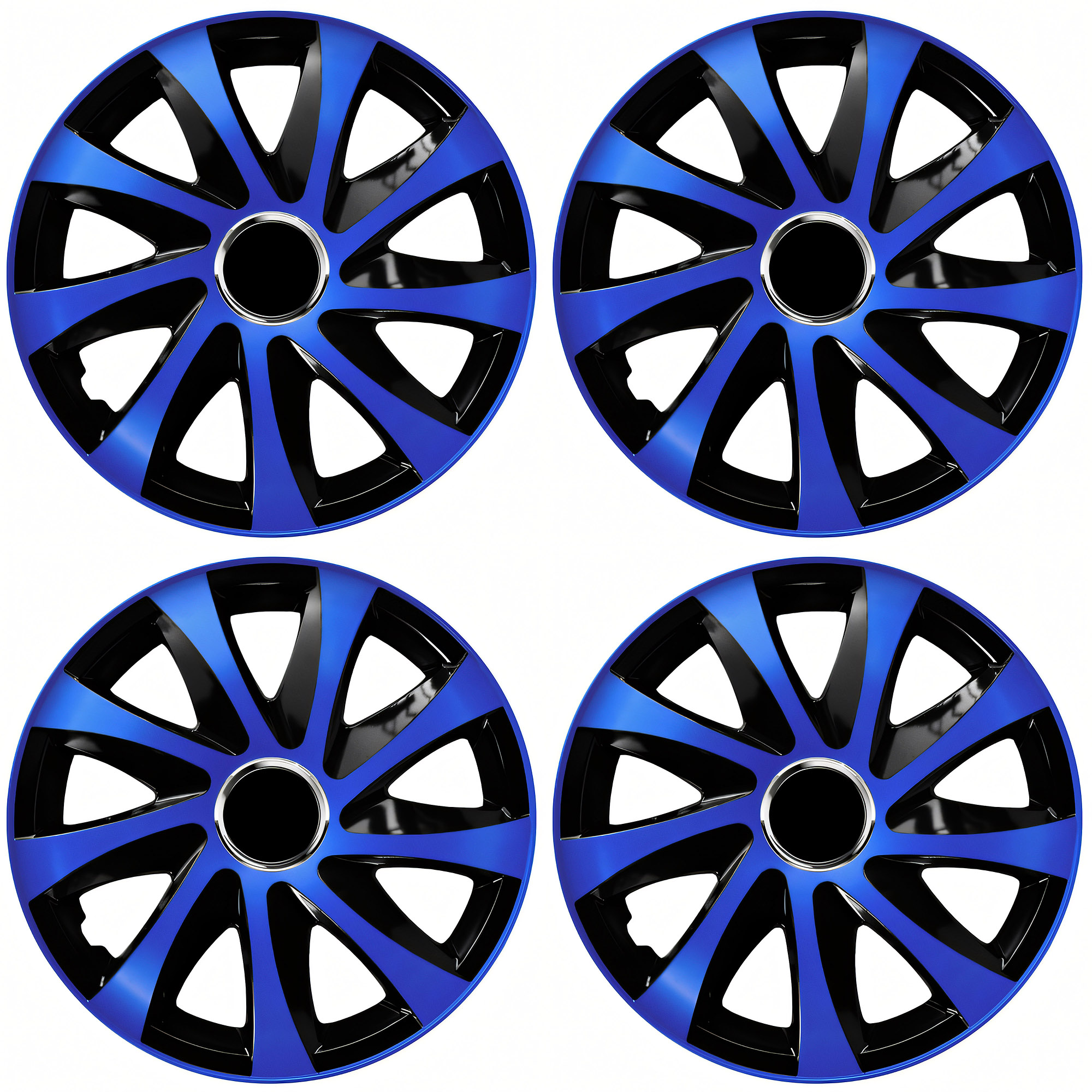 NRM Radzierblende DRIFT EXTRA 13 Zoll – Blau/Schwarz – 4er Set